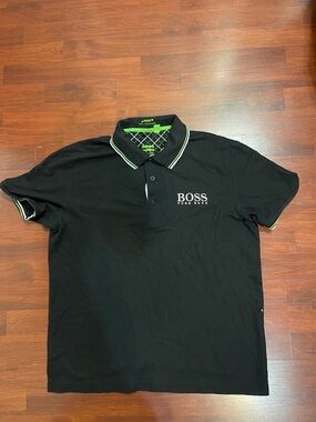 Hugo Boss Black Polo with Lime Accent